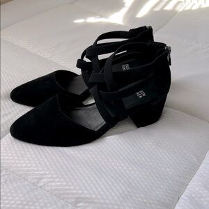 Eileen Fisher Juku Pump Heeled Sandal Black Size 7
